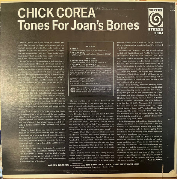 Chick Corea - Tones For Joan's Bones – Orbit Records