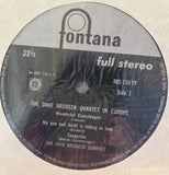 Dave Brubeck Quartet In Europe - Pressed in Holland
