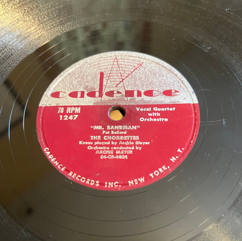Chordettes - Mr. Sandman b/w I Don't Wanna See You Cryin'