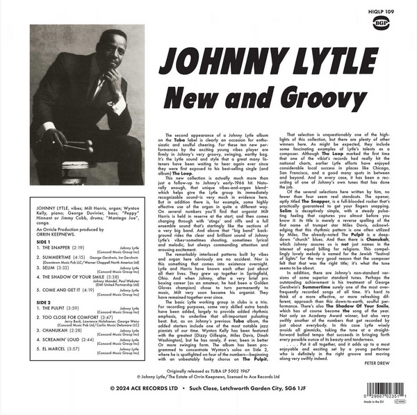 JOHNNY LYTLE / New And Groovy レコード JOHNNY LYTLE / New And Groovy レコード