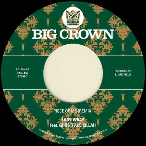 Lady Wray - Piece Of Me (feat. Ghostface Killah) - 7" 45