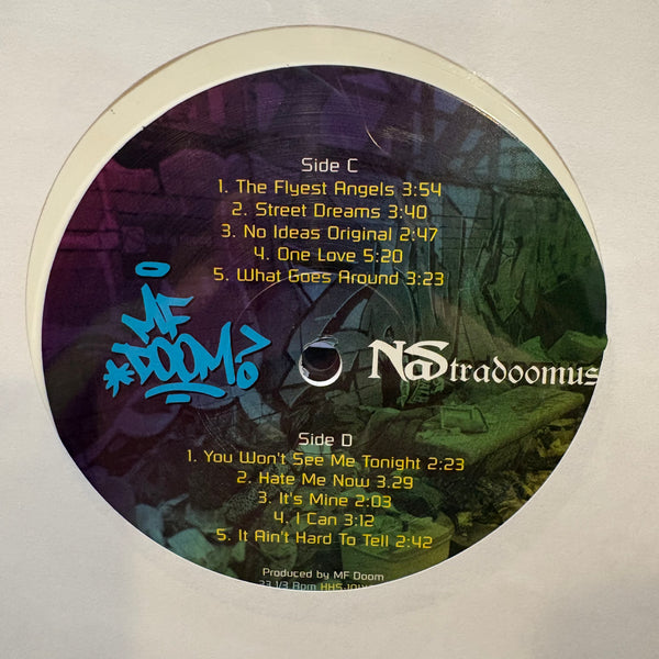 アナログ盤 新品 MF Doom Nastradoomus  Nas 送料込 MF DOOM + NAS - NASTRADOOMUS (VINYL LP) 2003 / 2024!! RARE