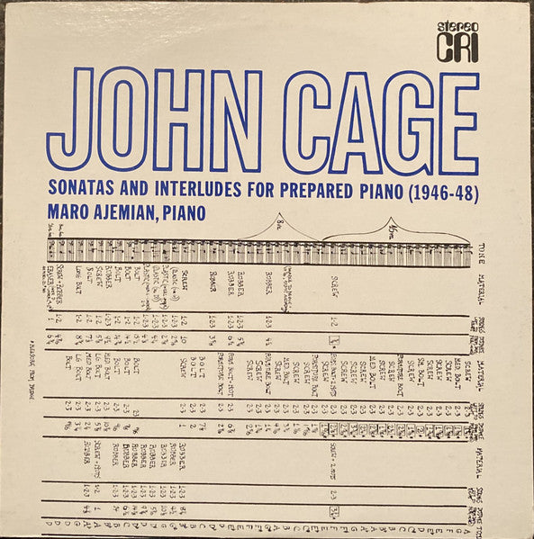 Maro Ajemian - John Cage Sonatas and Interludes For Prepared Piano (1946-48)