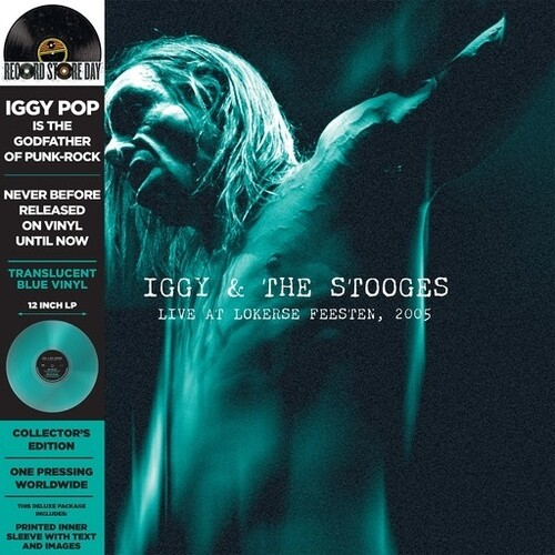 Iggy & The Stooges - Live at Lokerse Feesten, 2005 - on BLUE vinyl for RSD24