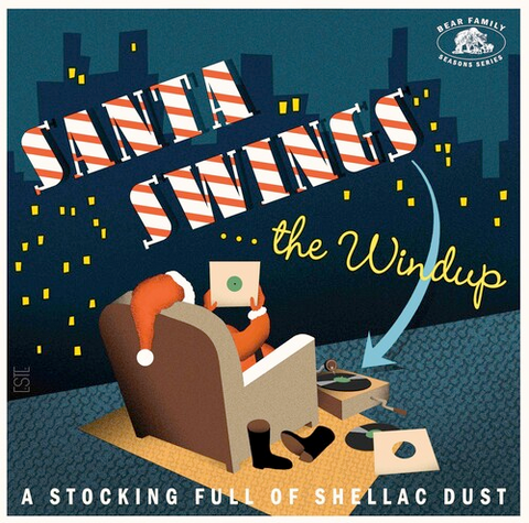 Various - Santa Swings: The Windup - A Stocking Full of Shellac Dust on RED vinyl