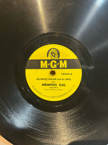 Bullmoose Jackson and His Orchestra - Memphis Gal b/w Moose on The Loose