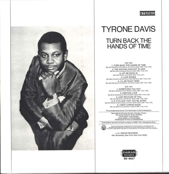 Turn Back the Hands of Time by Tyrone Davis (Album, Chicago Soul