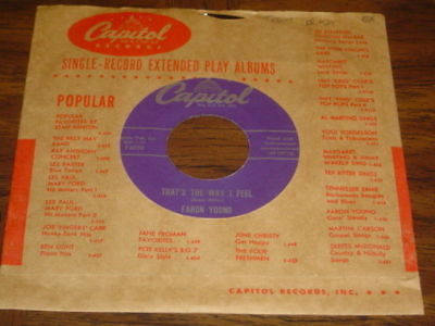 Faron Young - That's The Way I Feel b/w I Hate Myself