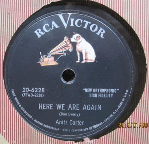 Anita Carter - Here We Are Again b/w The Mask On Your Heart
