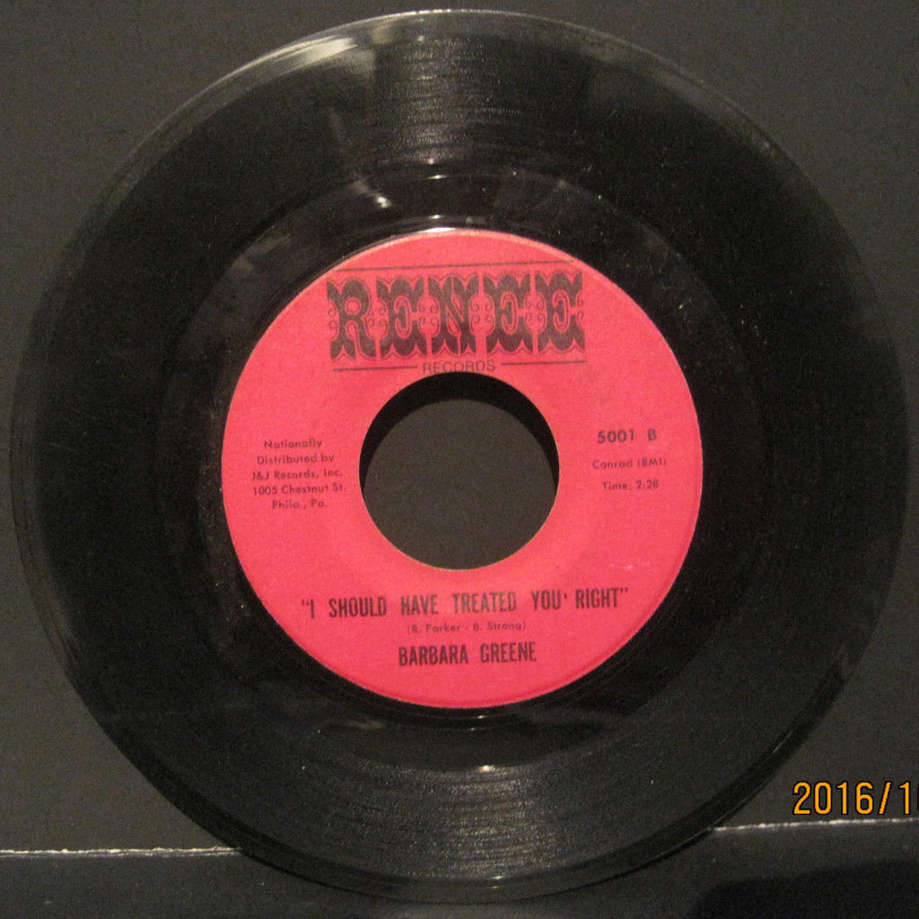 BARBARA GREENE "Young Boy" Renee Records 45rpm