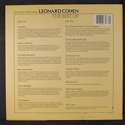 Leonard Cohen - Greatest Hits - 180g LP W/ Download – Orbit Records