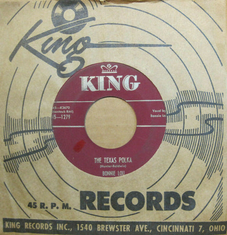Bonnie Lou - No Heart At All b/w The Texas Polka