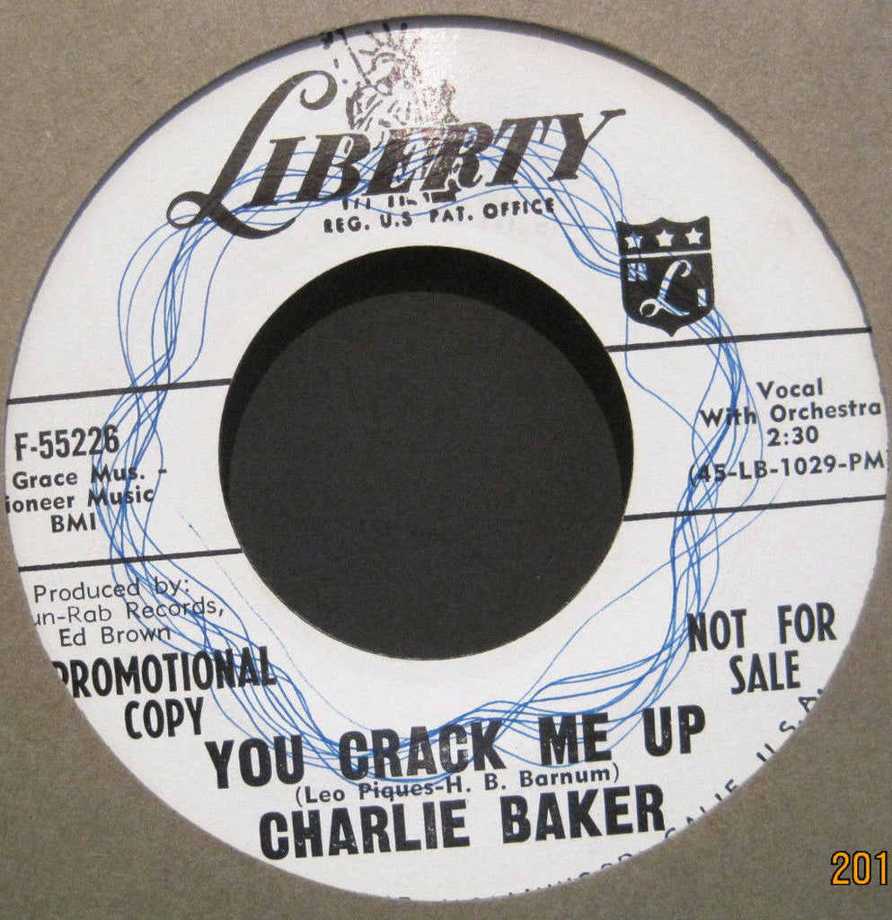 Charlie Baker - You Crack Me Up b/w Star of Wonder Promo
