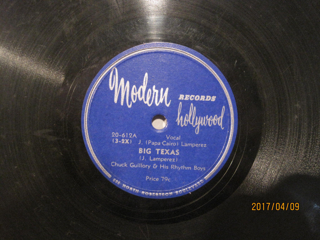Chuck Guilory & His Rhythm Boys - Big Texas b/w Chere Petite