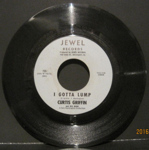 Curtis Griffin - I Gotta Lump b/w Move On