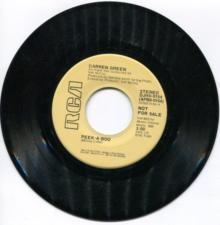 Darren Green - Peek-a-boo (Stereo)/ Peek-a-boo (Mono)