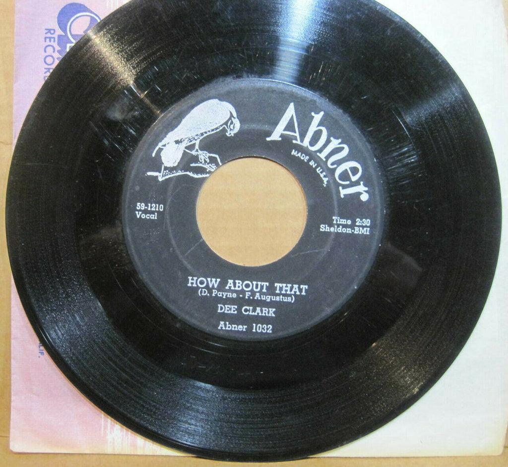 Dee Clark - Blues Get Off My Shoulder b/w How About That