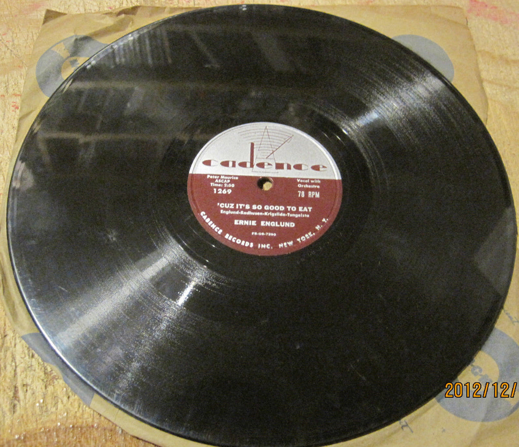 Ernie Englund - Cuz It's So Good To Eat b/w Night Train