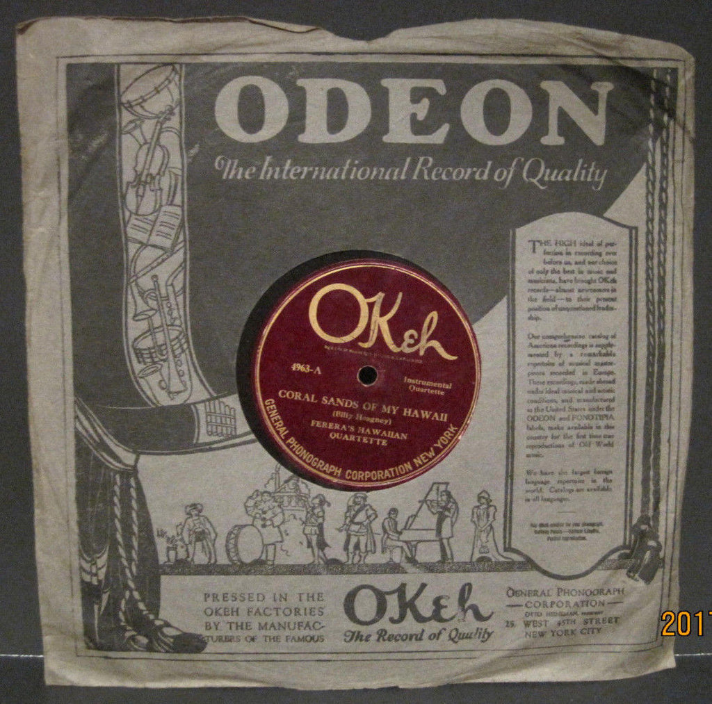 Ferera's Hawaiian Quartette - Coral Sands of My Hawaii b/w Hula Hula Rose