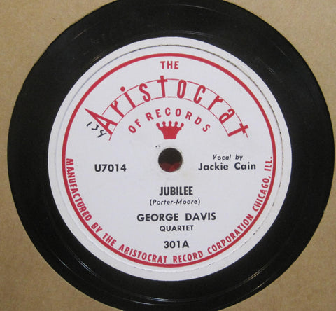 George Davis Quartet w/ Jackie Cain - Jubilee b/w I Only Have Eyes For You