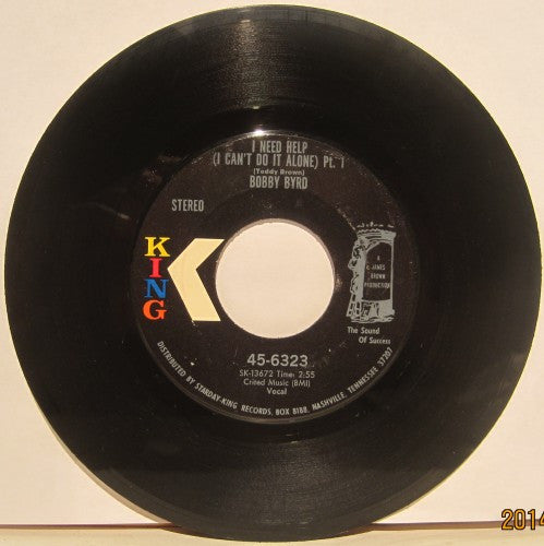 Bobby Byrd - I Need Help (I Can't Do It Alone) Pt. 1/ I Need Help (I Can't Do It Alone) Pt. 2