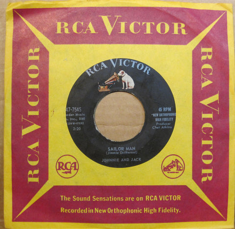 Johnny and Jack - Sailor Man b/w Wild and Wicked World