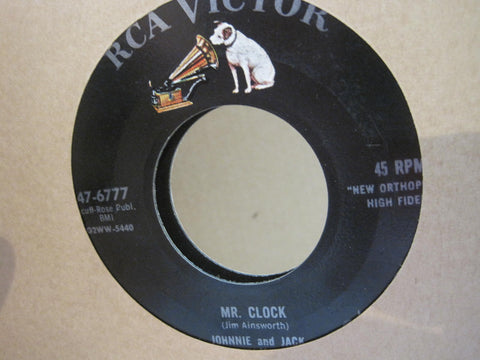 Johnnie and Jack - The Banana Boat Song b/w Mr. Clock