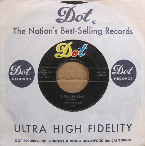 Jimmy Newman - A Fallen Star b/w I Can't Go On This Way
