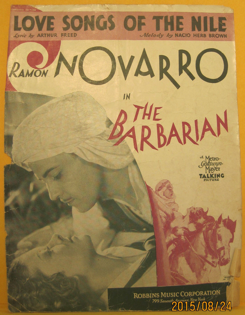 Love Song of The Nile - 1933 Sheet Music - Ramon Navarro