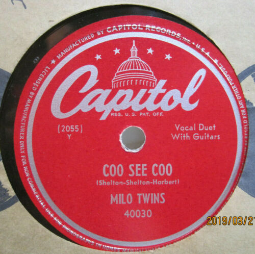 Milo Twins - Coo See Coo b/w Pretty Mama Boogie