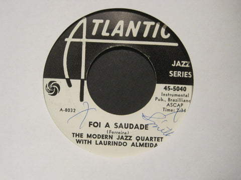 Modern Jazz Quartet with Laurindo Almeida - Fugue in A Minor b/w Foi A Saudade