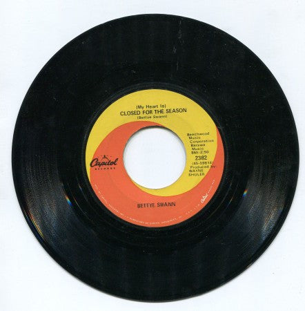 Bettye Swann - (My Heart Is) Closed for the Season/ Don't Touch Me