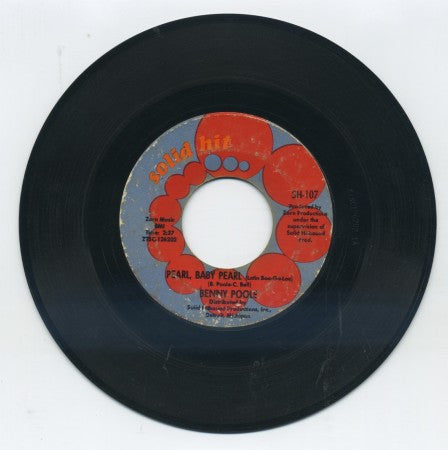 Benny Poole - Pearl, Baby Pearl/ Sorry 'Bout That