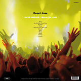 Pearl Jam - Live in Chicago 1992 - import 180g LP on LTD colored vinyl