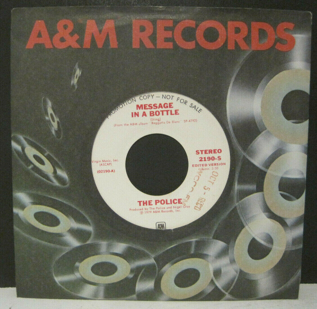 Police - Message In A Bottle Mono/Stereo PROMO