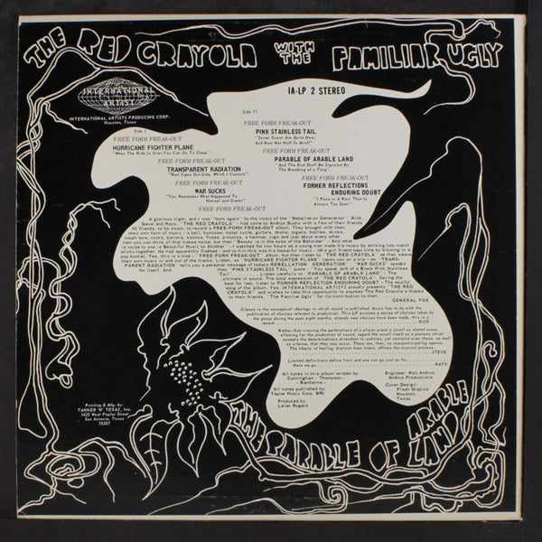 Red Crayola - Parable of Arable Land – Orbit Records