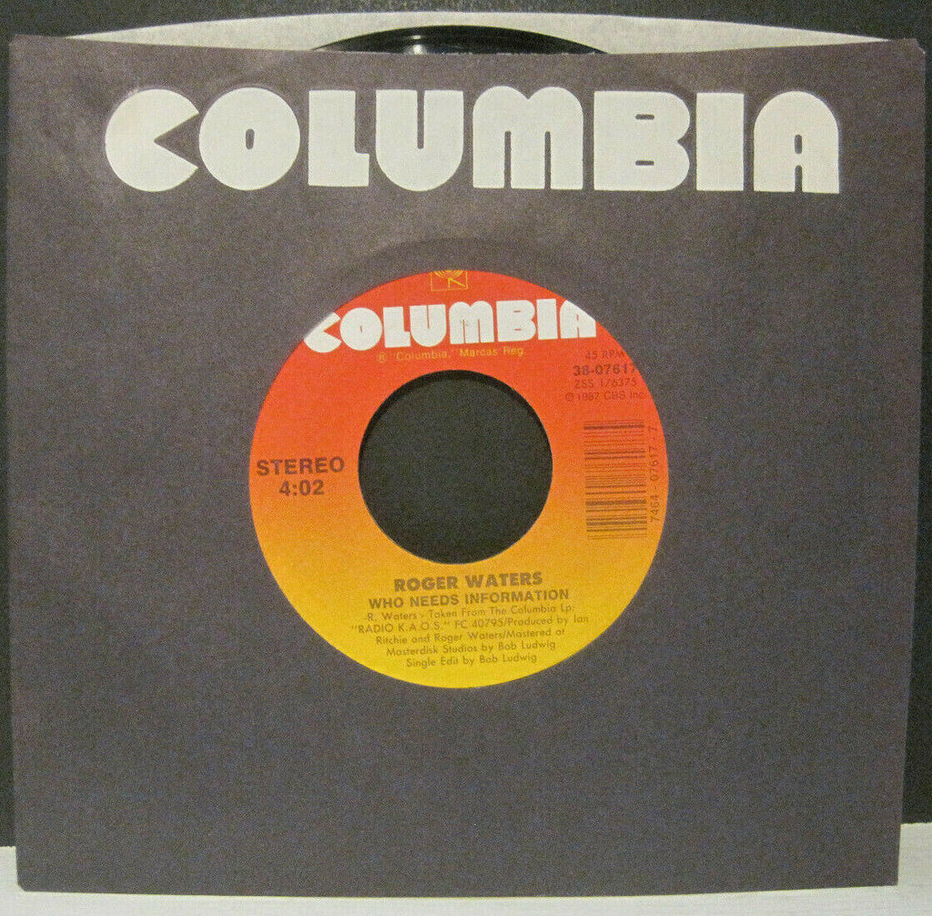 Roger Waters - Who Needs Information b/w Molly's Song