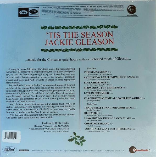 Jackie Gleason - 'Tis The Season 180g Audiophile LTD Gatefold