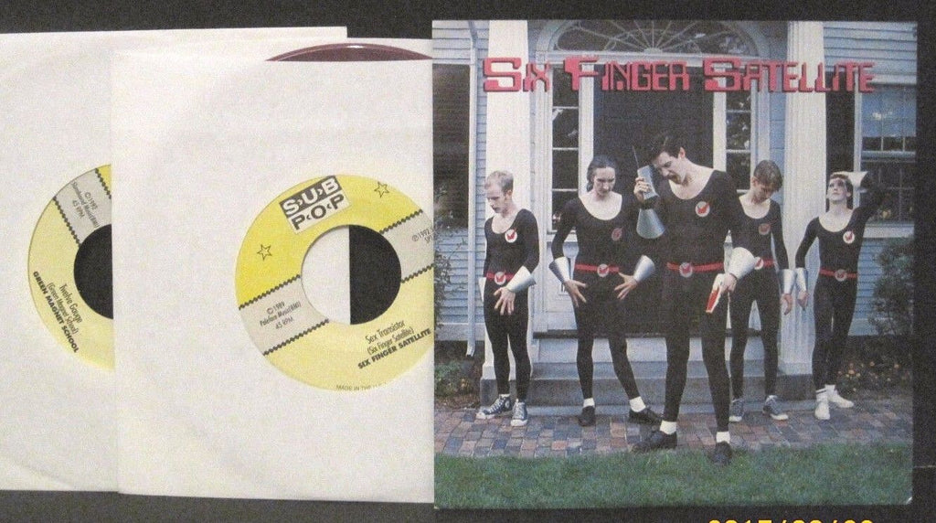 Six Finger Satellite - Two 45rpm Set on Sub Pop w/ PS