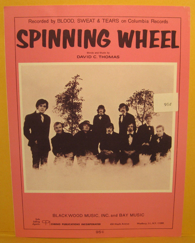 Spinning Wheel - 1968 Sheet Music - Blood, Sweat & Tears