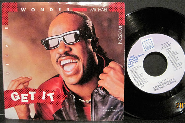 Stevie Wonder & Michael Jackson - Get It PROMO PS – Orbit Records