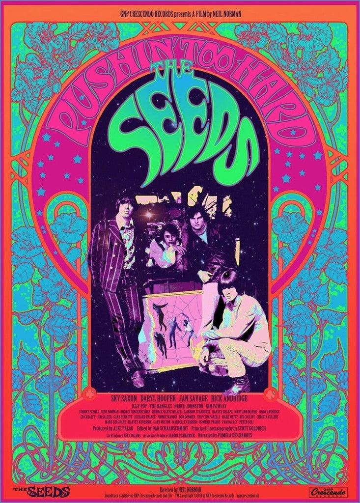 Seeds - Pushin' Too Hard - SMALL 2014 documentary poster!!