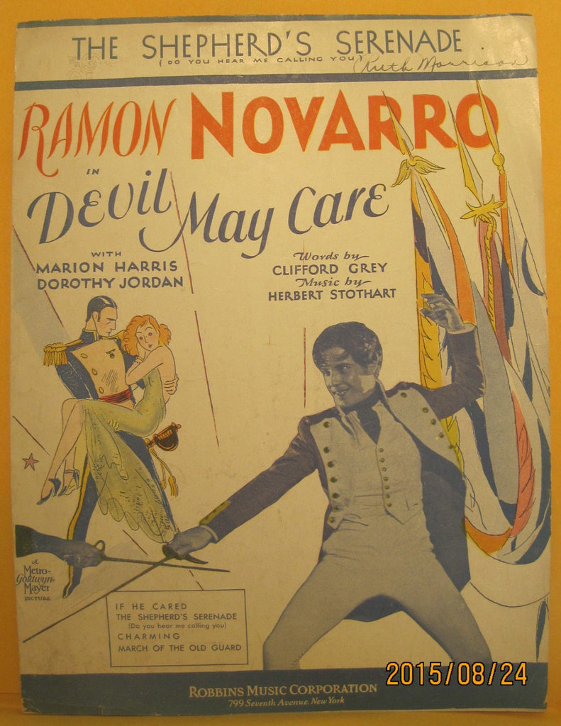 The Shepherd's Serenade - 1929 Sheet Music - Ramon Navarro