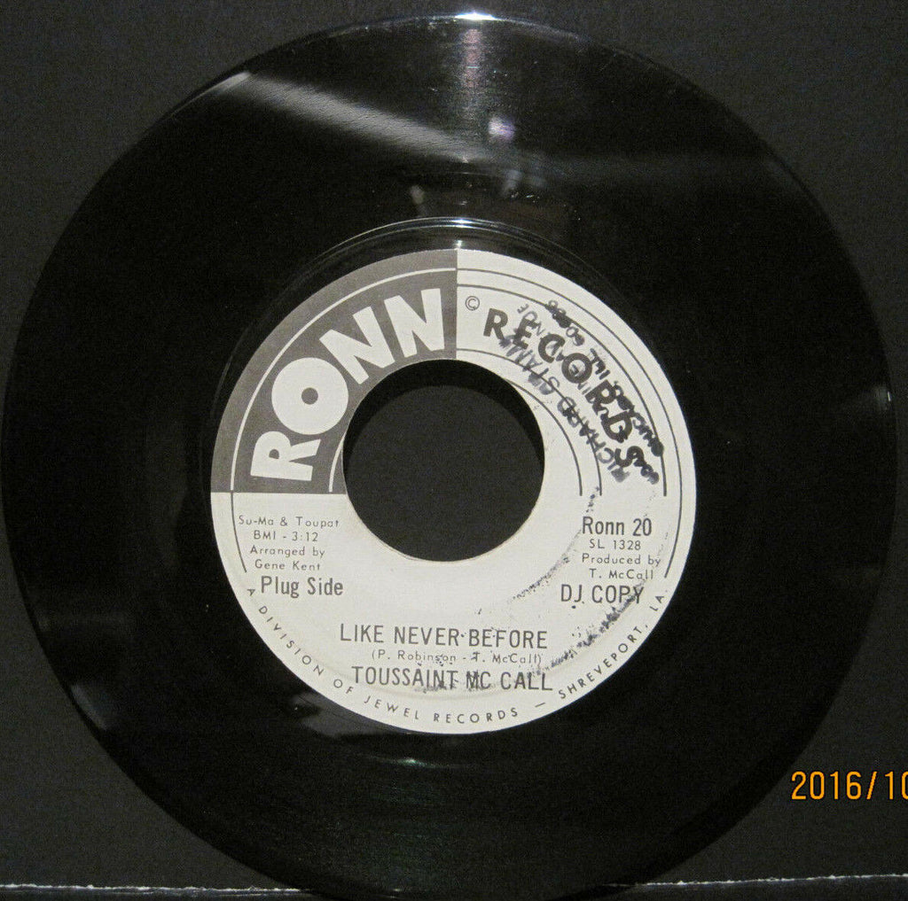 Toussaint McCall - Like Never Before b/w I'm Gonna Make Me A Woman Promo