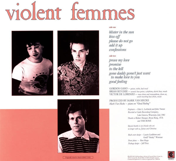 Violent Femmes - Debut album 180g vinyl – Orbit Records
