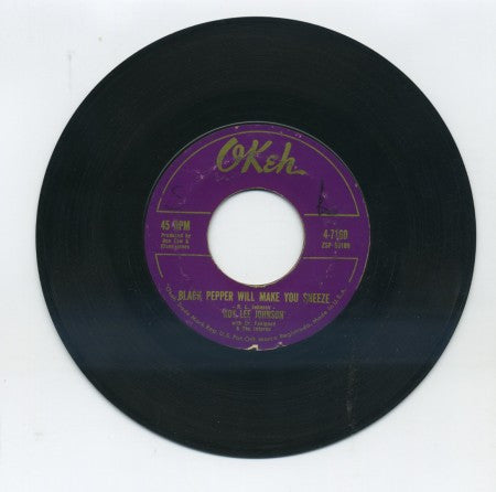 Roy Lee Johnson - Black Pepper Will Make You Sneeze/ Too Many Tears