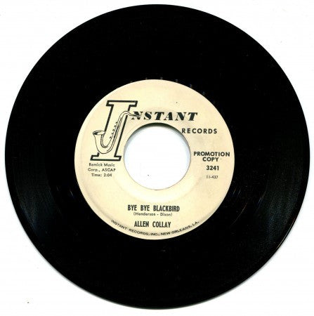 Allen Collay - Bye Bye Blackbird (Promo)/ Four Days - Four Nights