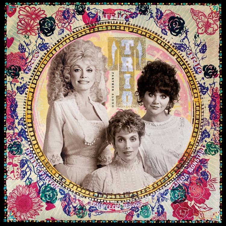 Trio (Dolly Parton, Emmylou Harris, Linda Ronstadt) - Farther Along - 2 LP set