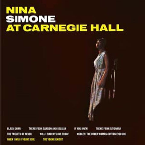 Nina Simone - At Carnegie Hall - import LP w/ 2 bonus tracks