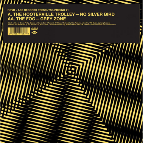 Hooterville Trolley / The Fog - No Silver Bird / Grey Zone - import 7" on limited colored vinyl